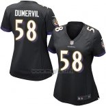 Maglia NFL Game Donna Baltimore Ravens Dumervil Nero