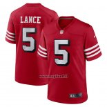 Maglia NFL Game San Francisco 49ers Trey Lance Alternato Rosso