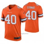 Maglia NFL Legend Dallas Cowboys 40 Justin Strnad 2020 Arancione Color Rush
