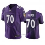 Maglia NFL Limited Baltimore Ravens D.j. Fluker Ciudad Edition Viola