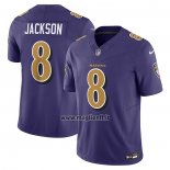 Maglia NFL Limited Baltimore Ravens Lamar Jackson 8 Vapor F.u.s.e. Viola