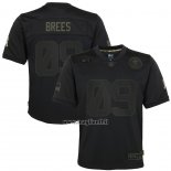 Maglia NFL Limited Bambino New Orleans Saints Drew Brees 2020 Salute To Service Nero