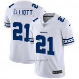 Maglia NFL Limited Dallas Cowboys Elliott Team Logo Fashion Bianco