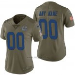 Maglia NFL Limited Donna Indianapolis Colts Personalizzate 2017 Salute To Service Verde