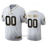 Maglia NFL Limited New Orleans Saints Personalizzate Golden Edition Bianco