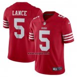 Maglia NFL Limited San Francisco 49ers Trey Lance Vapor Untouchable Rosso