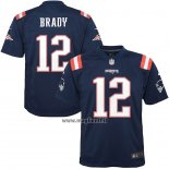Maglia NFL Game Bambino New England Patriots Tom Brady Blu Color Rush