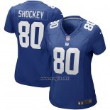 Maglia NFL Game Donna New York Giants Jeremy Shockey Retired Blu