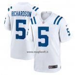Maglia NFL Game Indianapolis Colts Anthony Richardson 2023 NFL Draft First Round Pick Bianco