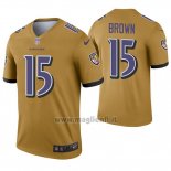 Maglia NFL Legend Baltimore Ravens 15 Marquise Brown Inverted Or