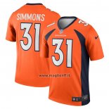 Maglia NFL Legend Denver Broncos Justin Simmons Arancione