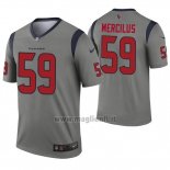 Maglia NFL Legend Houston Texans 59 Whitney Mercilus Inverted Grigio