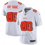Maglia NFL Limited Cleveland Browns Personalizzate Logo Dual Overlap Bianco