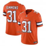 Maglia NFL Limited Denver Broncos Justin Simmons Vapor F.u.s.e. Arancione