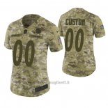 Maglia NFL Limited Donna Pittsburgh Steelers Personalizzate 2018 Salute To Service Verde