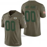 Maglia NFL Limited Green Bay Packers Personalizzate 2017 Salute To Service Verde