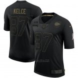Maglia NFL Limited Kansas City Chiefs Kelce 2020 Salute To Service Nero