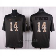 Maglia NFL Anthracite New York Jets Fitzpatrick 2016 Salute To Service