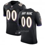 Maglia NFL Elite Baltimore Ravens Personalizzate Vapor Untouchable Nero