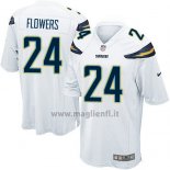 Maglia NFL Game Bambino Los Angeles Chargers Flowers Bianco