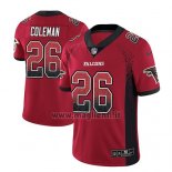 Maglia NFL Limited Atlanta Falcons Tevin Coleman Rosso 2018 Rush Drift Fashion