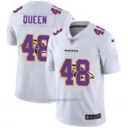 Maglia NFL Limited Baltimore Ravens Queen Logo Dual Overlap Bianco
