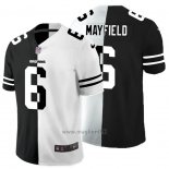 Maglia NFL Limited Cleveland Browns Mayfield Black White Split