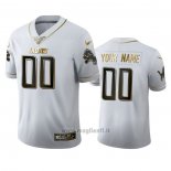 Maglia NFL Limited Detroit Lions Personalizzate Golden Edition Bianco