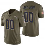 Maglia NFL Limited Los Angeles Rams Personalizzate 2017 Salute To Service Verde
