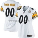 Maglia NFL Donna Pittsburgh Steelers Personalizzate Bianco