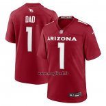 Maglia NFL Game Arizona Cardinals Number 1 Dad Rosso