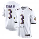 Maglia NFL Game Baltimore Ravens Odell Beckham JR. Bianco