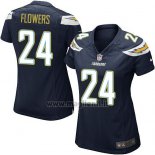 Maglia NFL Game Donna Los Angeles Chargers Flowers Nero