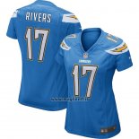 Maglia NFL Game Donna Los Angeles Chargers Philip Rivers Blu