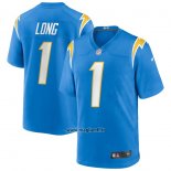 Maglia NFL Game Los Angeles Chargers Ty Long 1 Blu