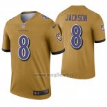 Maglia NFL Legend Baltimore Ravens 8 Lamar Jackson Inverted Or