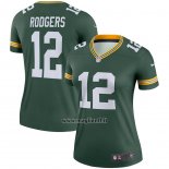 Maglia NFL Legend Donna Green Bay Packers Aaron Rodgers Verde