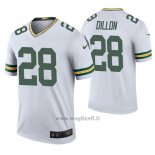 Maglia NFL Legend Green Bay Packers 28 AJ Dillon 2020 Bianco Color Rush