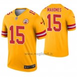 Maglia NFL Legend Kansas City Chiefs 15 Patrick Mahomes Inverted Or