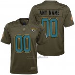 Maglia NFL Limited Bambino Jacksonville Jaguars Personalizzate Salute To Service Verde