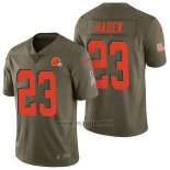Maglia NFL Limited Cleveland Browns 23 Joe Haden 2017 Salute To Service Verde