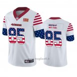 Maglia NFL Limited San Francisco 49ers George Kittle Independence Day Bianco