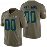 Maglia NFL Limited Seattle Seahawks Personalizzate 2017 Salute To Service Verde