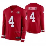 Maglia NFL Therma Manica Lunga San Francisco 49ers Nick Mullens Rosso
