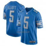 Maglia NFL Game Detroit Lions Deshon Elliott Blu
