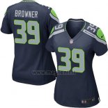 Maglia NFL Game Donna Seattle Seahawks Browner Blu Oscuro