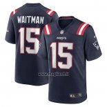 Maglia NFL Game New England Patriots Corliss Waitman Blu