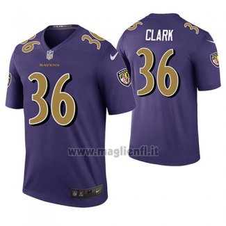 Maglia NFL Legend Baltimore Ravens Chuck Clark Viola Color Rush
