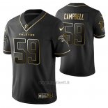 Maglia NFL Limited Atlanta Falcons De'vondre Campbell Golden Edition Nero