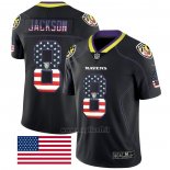 Maglia NFL Limited Baltimore Ravens Jackson Rush USA Flag Nero